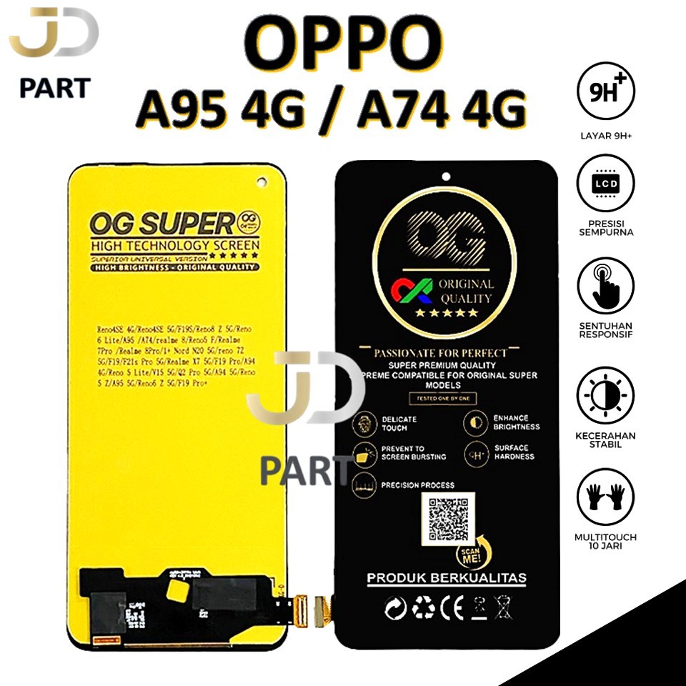 LCD TOUCHSCREEN OPPO A95 4G / A74 4G ORIGINAL 100% FULLSET