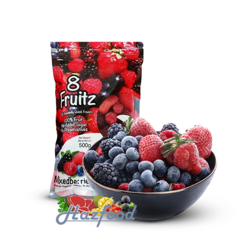 8 Fruitz IQF MixedBerries 500 gram