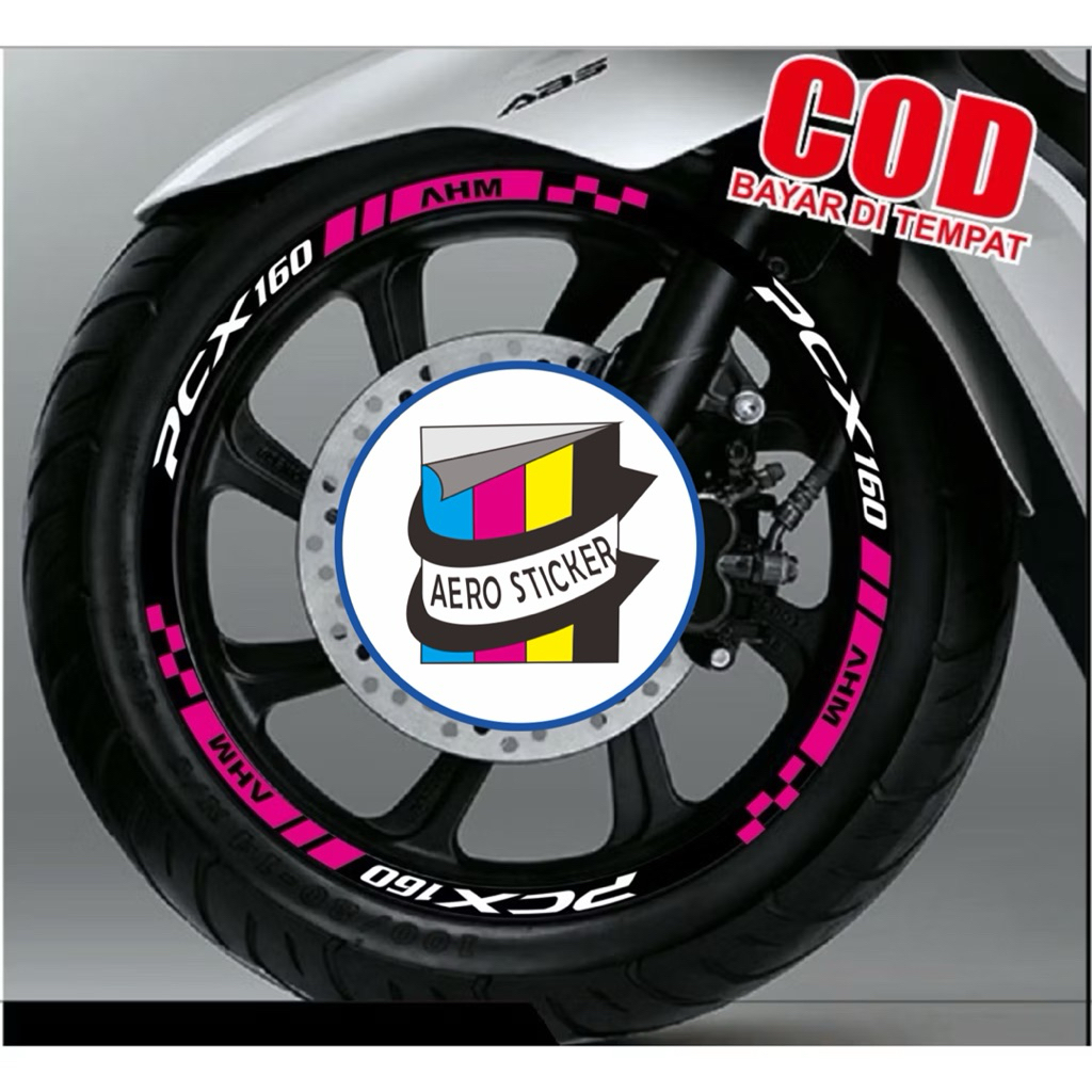 Stiker Cutting Velg/Pelek PCX 160 Variasi Stiker Velg Motor PCX