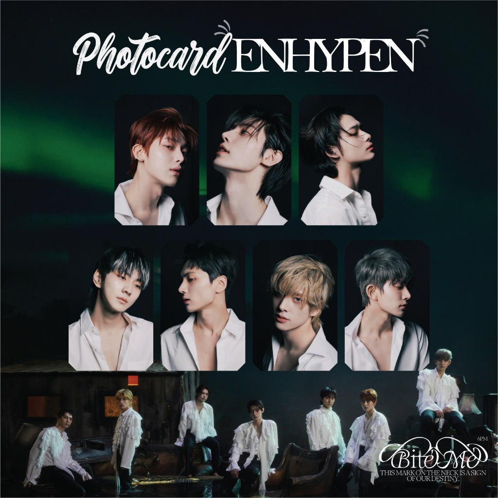 PHOTOCARD ENHYPEN DARK HALF VER 2 25 PCS KPOP UNOFFICIAL HEESEUNG JUNGWON JAY JAKE SUNGHOON SUNOO