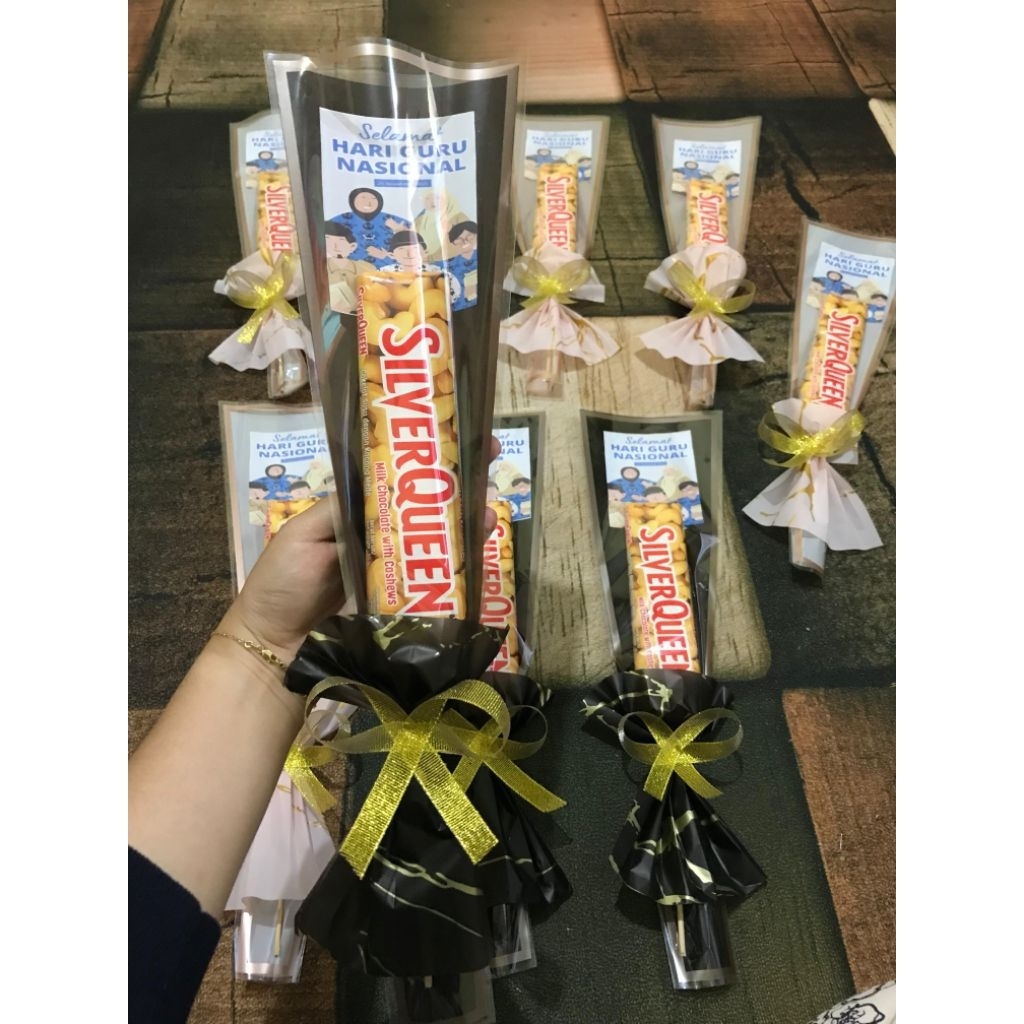 Buket Hari Guru/Buket Coklat/Buket kekinian/Buket Murah/Buket Mewah/Buket Unik/Buket Bunga/Buket Sil