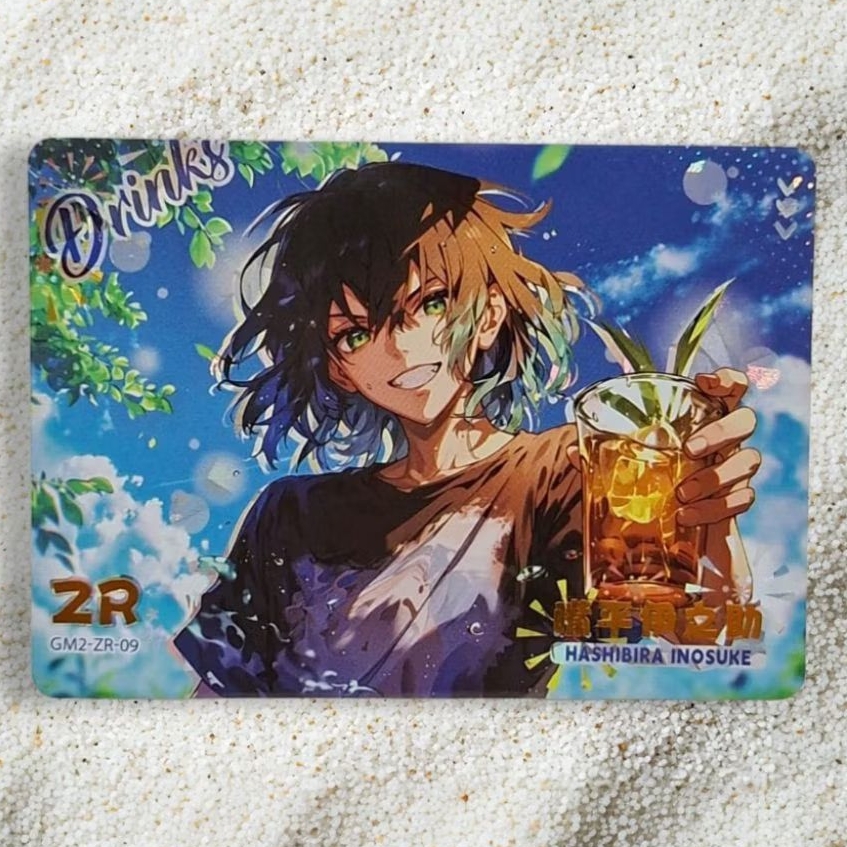 Kartu CCG Demon Slayer Hashibira Inosuke ZR