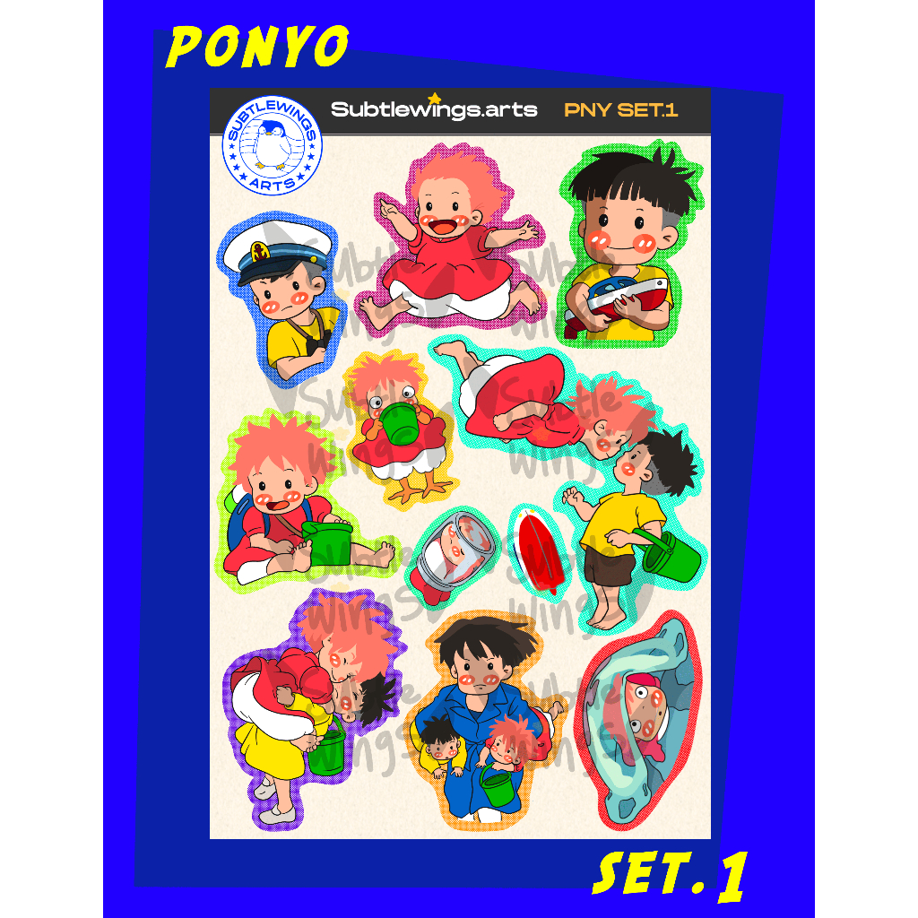 Studio Ghibli Series Stickers | Ponyo