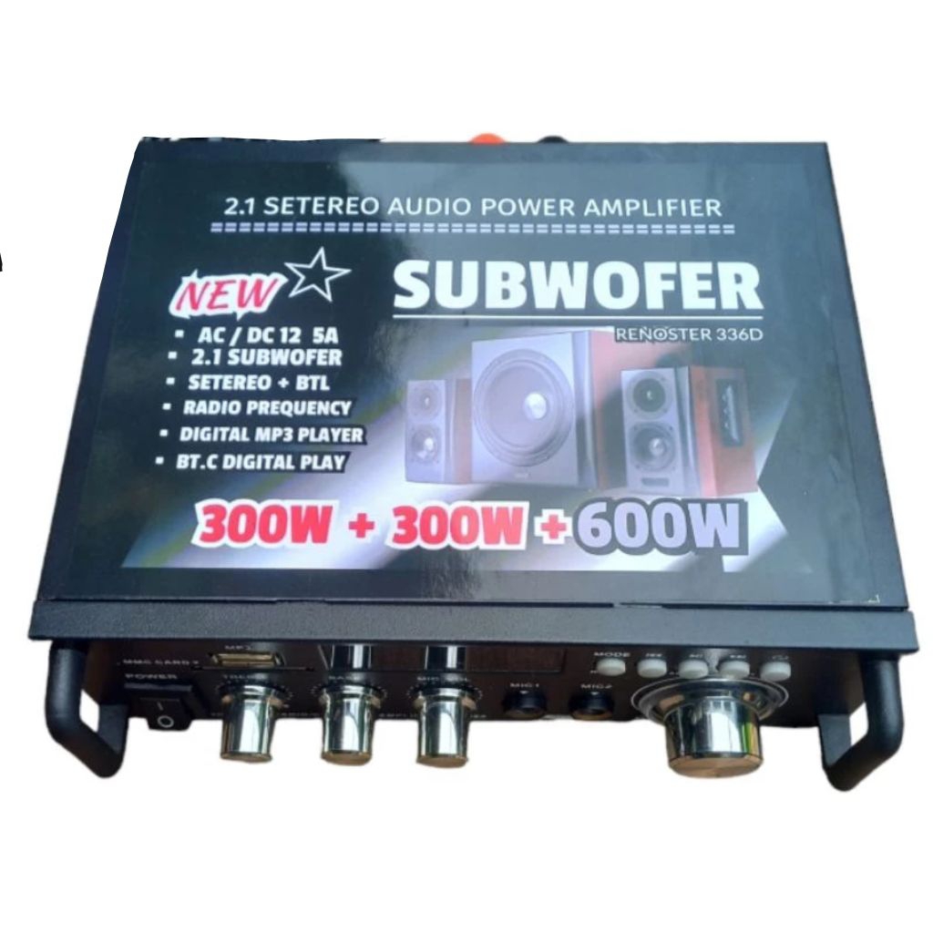 Amplifier bluetooth 298a 2.1 subwofer