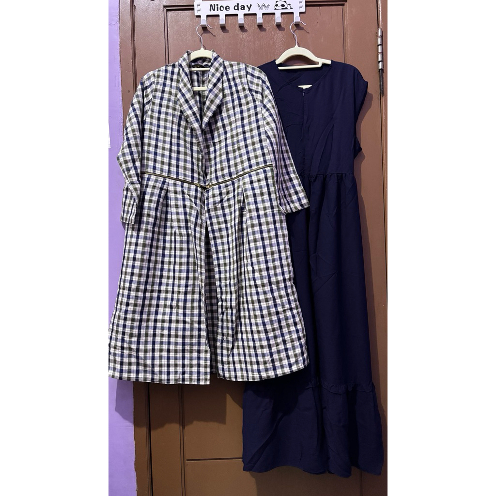 Dress Panjang Setelan Rompi