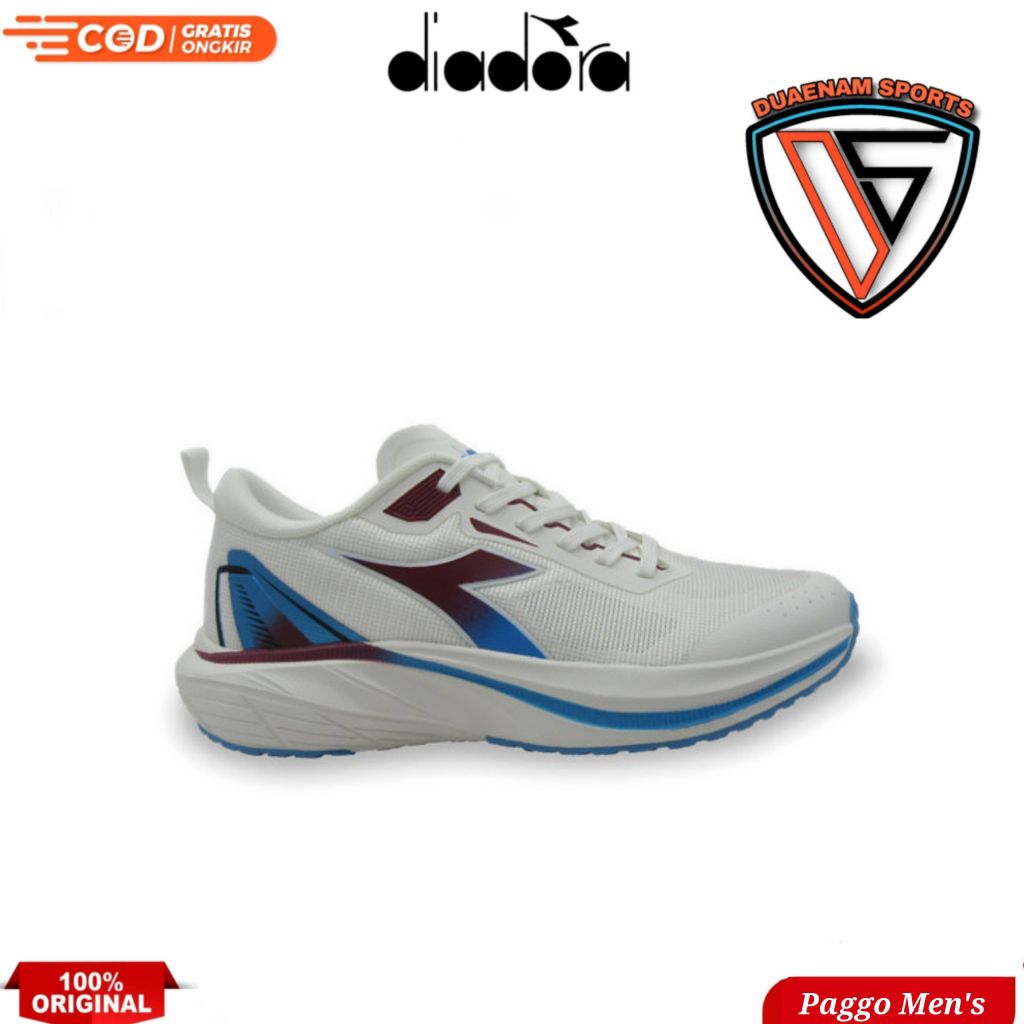 SALE DIADORA PAGGO MEN'S RUNNING SHOES-WHITE