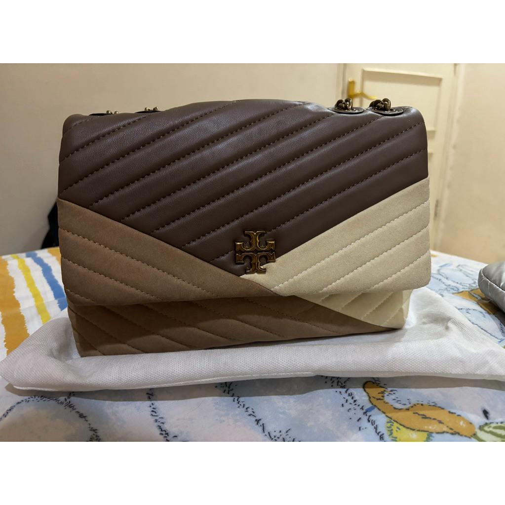 Tory Burch Kira Chevron Mixed Material