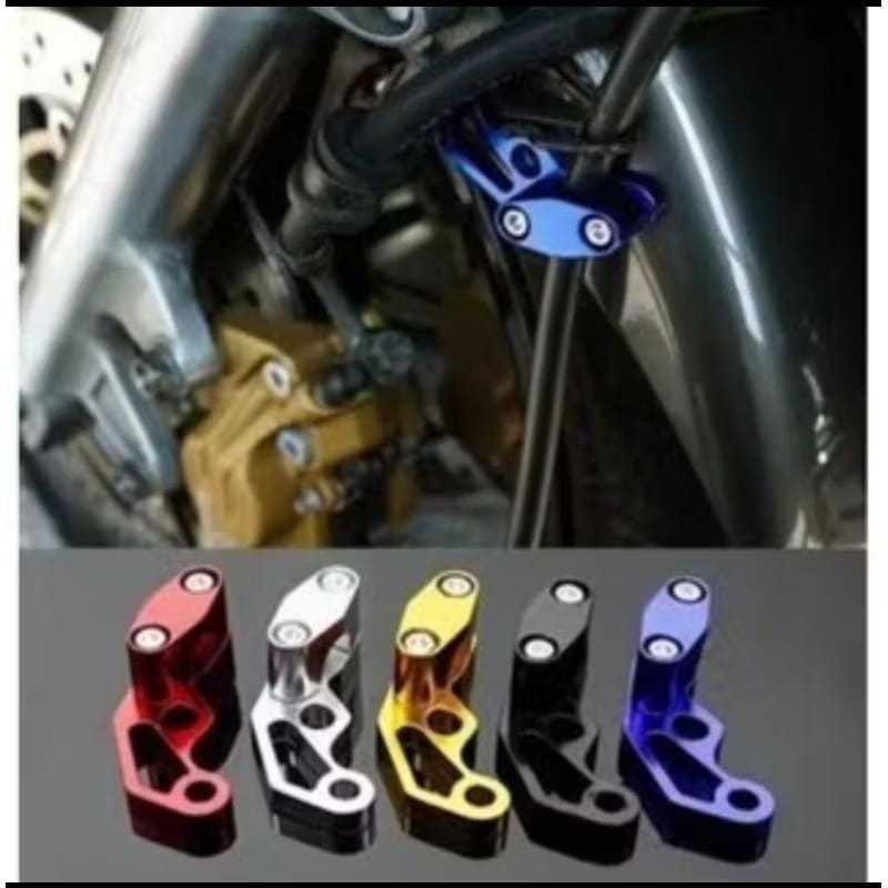 BREKET SELANG REM VARIASI KLEMAN SELANG REM DEPAN FULL CNC