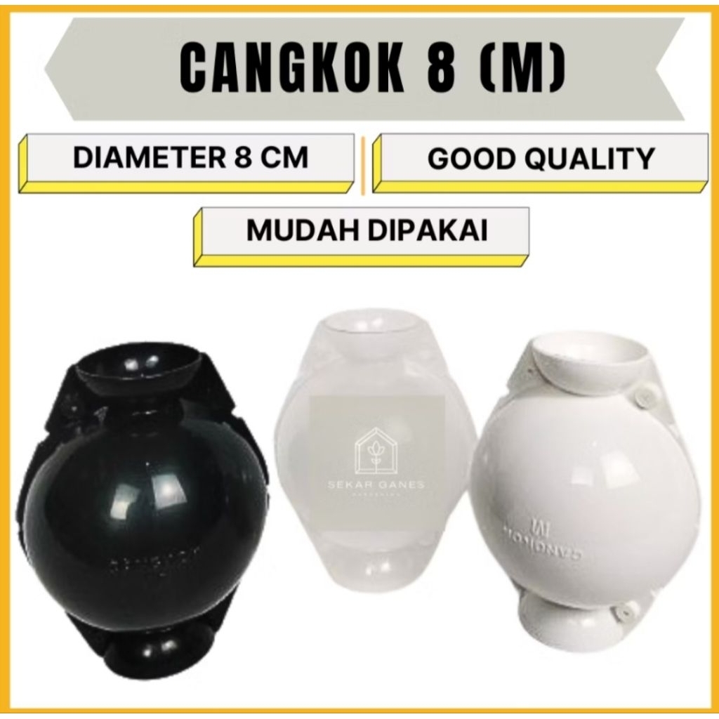 Bola Cangkok Plastik ORl uk M 8 cm GOL BoxCangkok Bibit Pohon Mangga Jambu Air Klengkeng