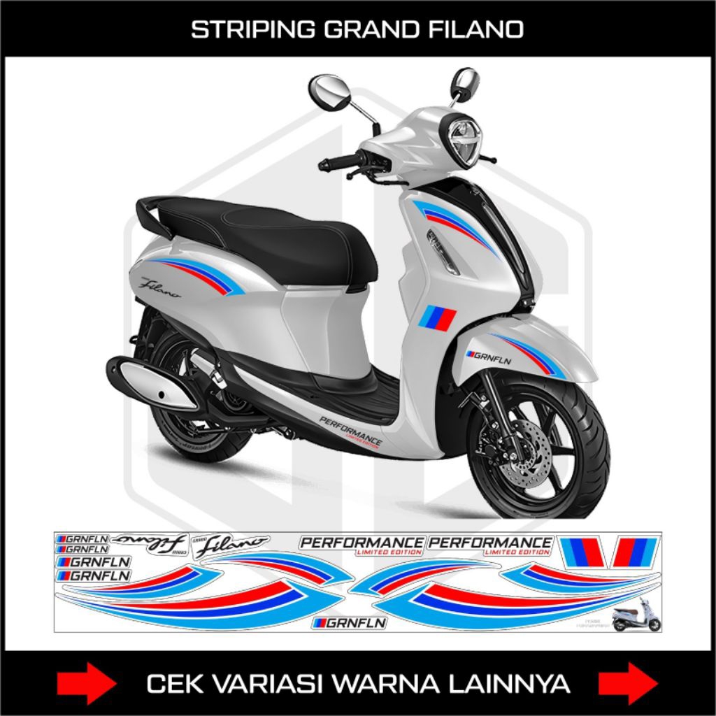 Striping Yamaha Grand Filano/Stiker Yamaha Grand Filano/Lis Body Motor Yamaha Grand Filano/Decal Mot