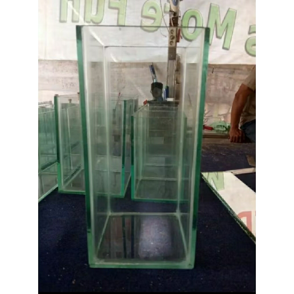 aquarium 37x37x77 full 8mm aquarium kaca