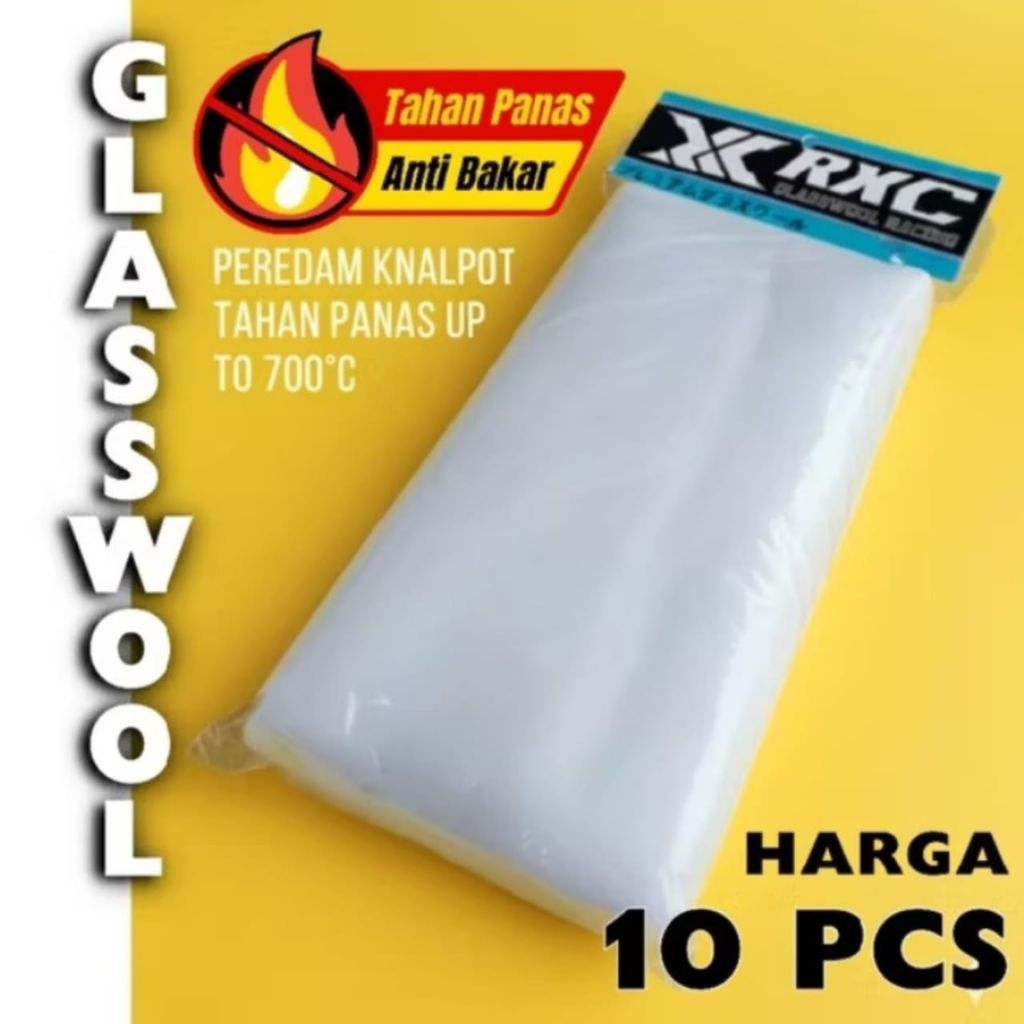 Glasswool knalpot 10 pcs | Glasswool knalpot anti bakar | Glasswool knalpot anti bakar premium| | Gl