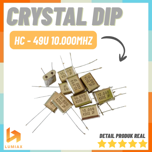 Crystal Dip 49U 10.000Mhz 10,000Mhz 10.000 Mhz 10,000 Mhz