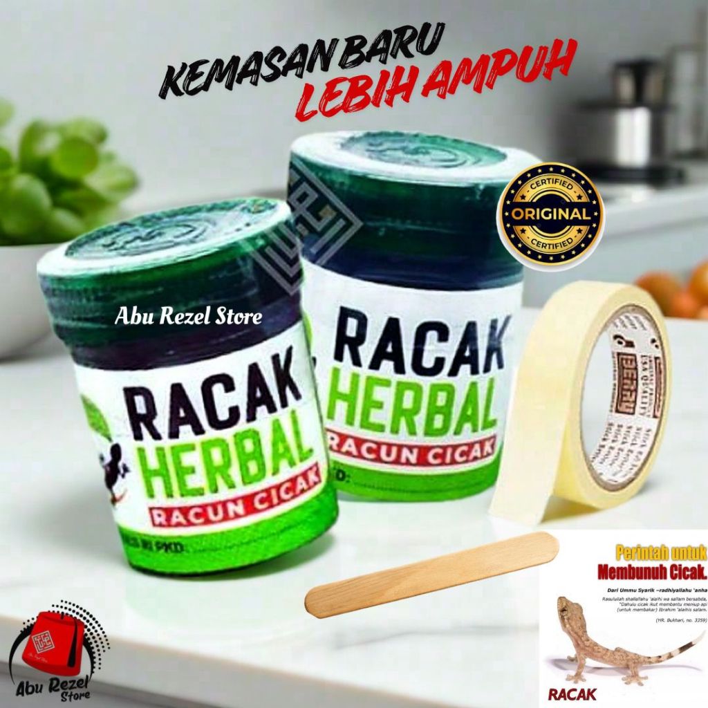 PROMO RACUN CICAK HERBAL 20gr | RACAK HERBAL ORIGINAL | RACUN TOKEK | PEMBASMI KECOA CICAK DAN TOKEK