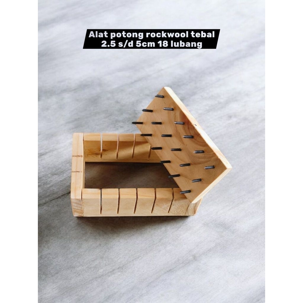 alat pemotong dan pembolong busa rockwool hidroponik