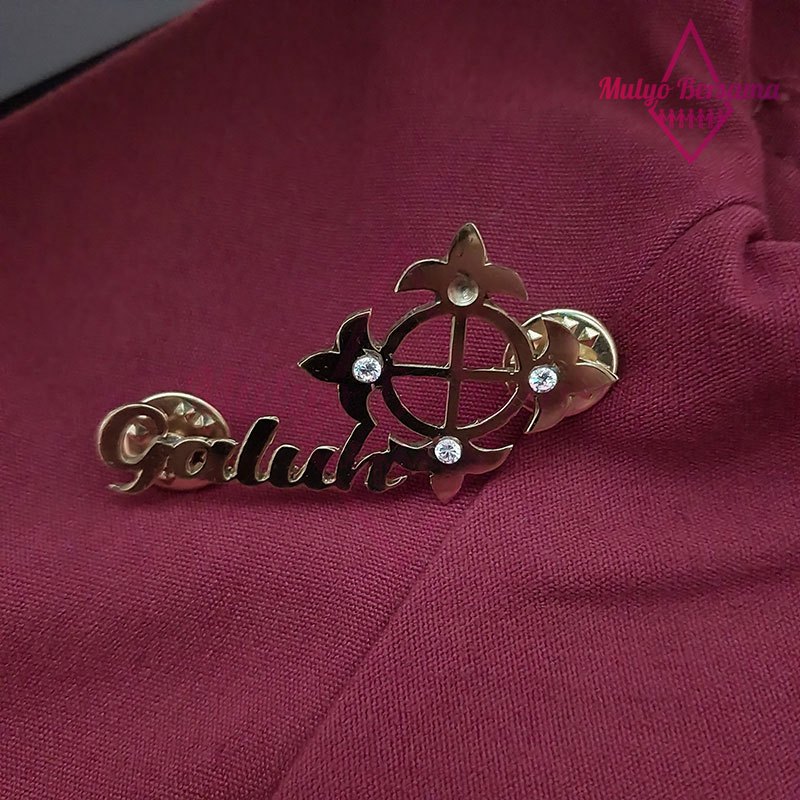 Lencana Pin Galuh Cakra Rahayu Ciamis Pin Bros Bahan Logam - Mulyo Bersama