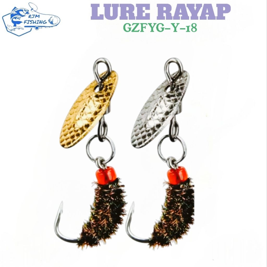 RF00257 Lure Rayap/Umpan Casting mini GZFYG-Y-18/GZFYG-J-18 Lure Casting Wader, Hampala, Nila Dll