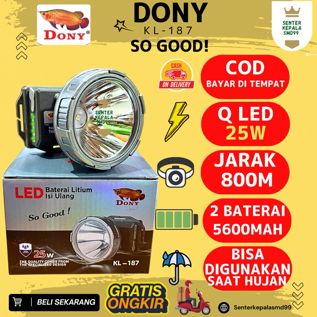 Dony Senter Kepala type KL-187 | 25W