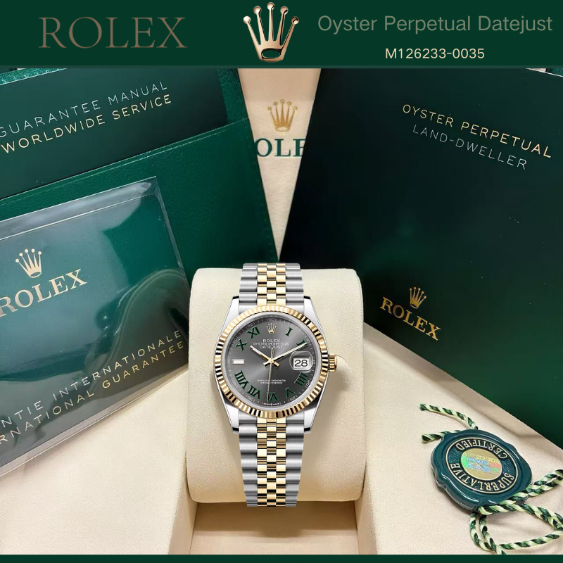 (100% ASLI Rolex) COD Baru Rolex INCLUDE BOX  Rolex Datejust   41mm AAAAA Tahan Air Teflon Baja Taha