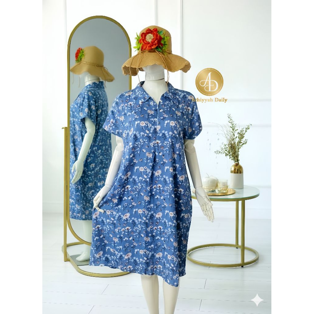 Daster rayon premium daster pendek motif daster jumbo motif daster rayon ibu hamil daster kerah keme