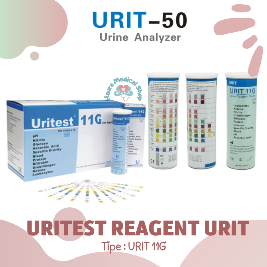 Urine Reagent Strip Urit 11G / 11 G Urit 50