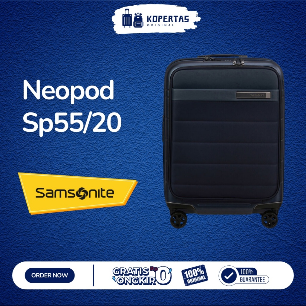 Samsonite Neopod Koper Kabin 55/20 Midnight Blue - 20 Inch Kabin