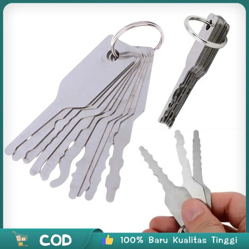 10pcs Alat Pembuka Kunci Lock Picking Tool Lockpick Lock Pick Tools Set