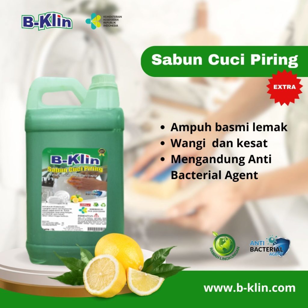 B-Klin Sabun Cuci Piring 5L Hemat Bersih || Sabun Cuci Piring B-Klin 5L Aroma Jeruk Lemon