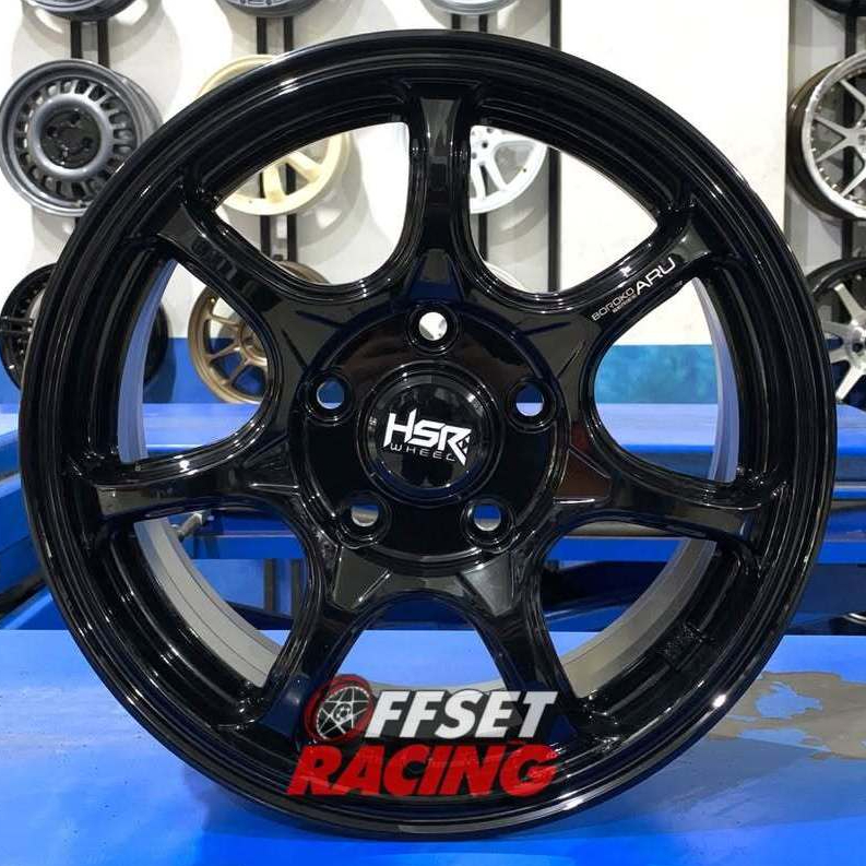Velg HSR ARU R15 Original Velg Mobil Ring 15 PCD 5X114,3 Innova Ertiga APV Xpander