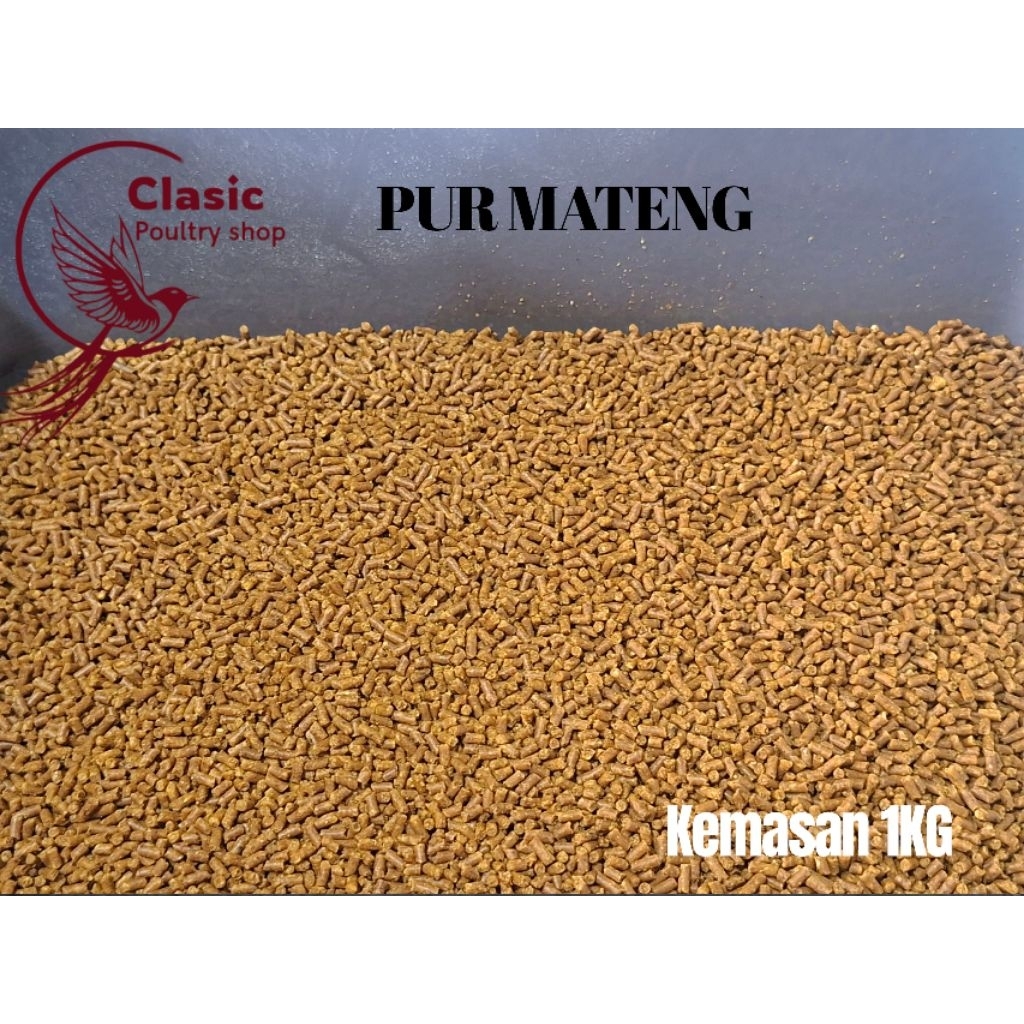 PUR VOER MATENG PAKAN BURUNG CURAH REPACK 1KG