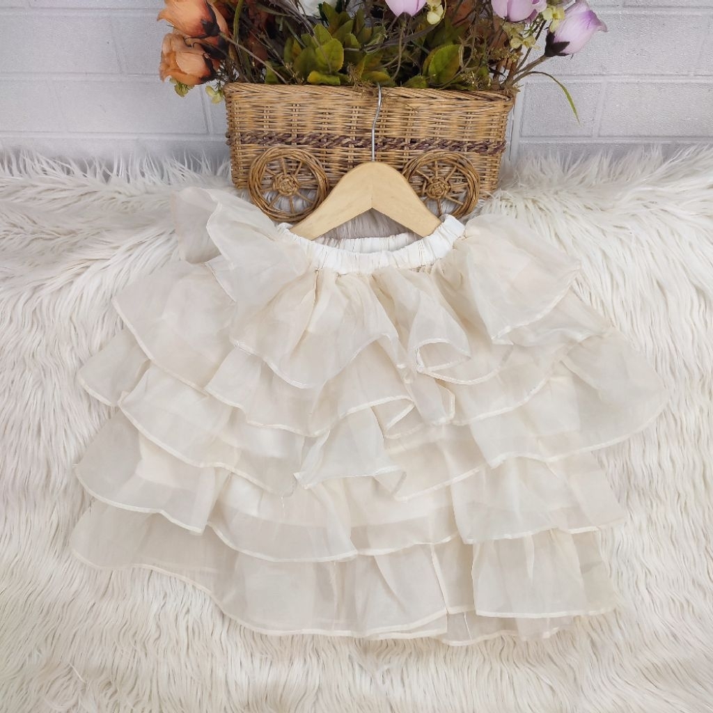 rok anak rok umpak anak rok layer anak rok organza anak