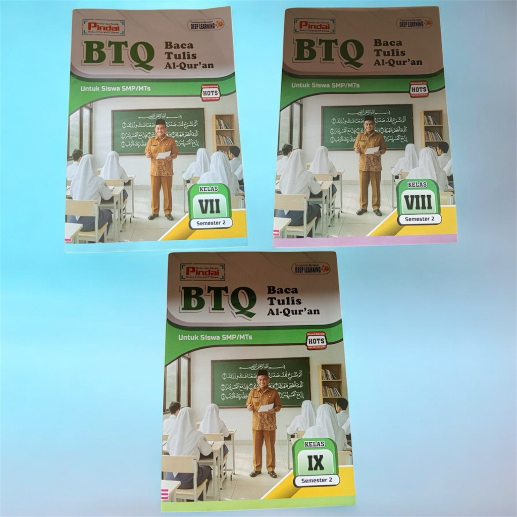 BUKU LKS PINDAI  BTQ UNTUK SISWA SMP/MTS SEMESTER 2