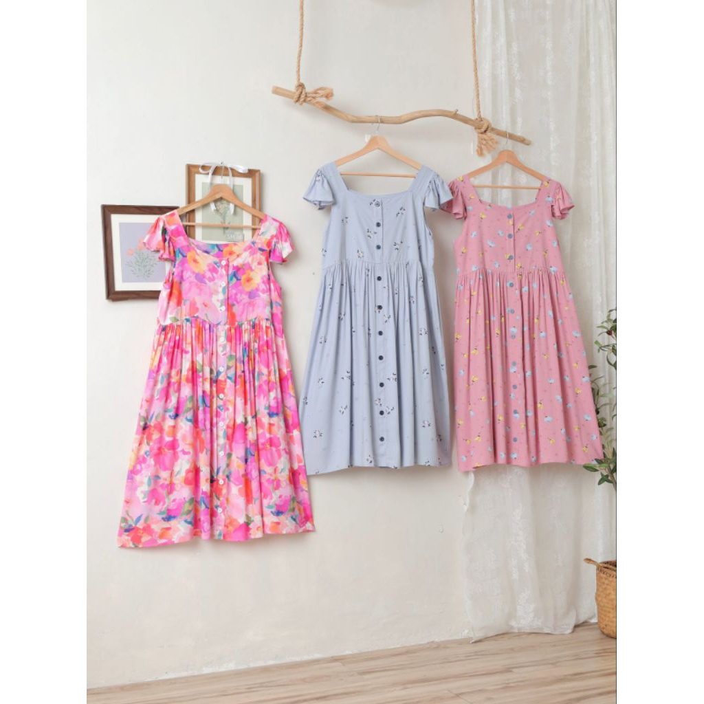 MY BEB SEXY DRESS | DASTER HOMEDRESS DINAS SEXY LENGAN MINI KANCING DEPAN BUSUI FRIENDLY RAYON PREMI