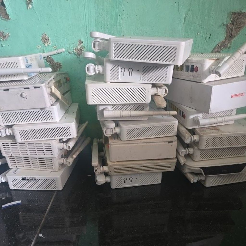 cuci gudang modem ont wifi rusak