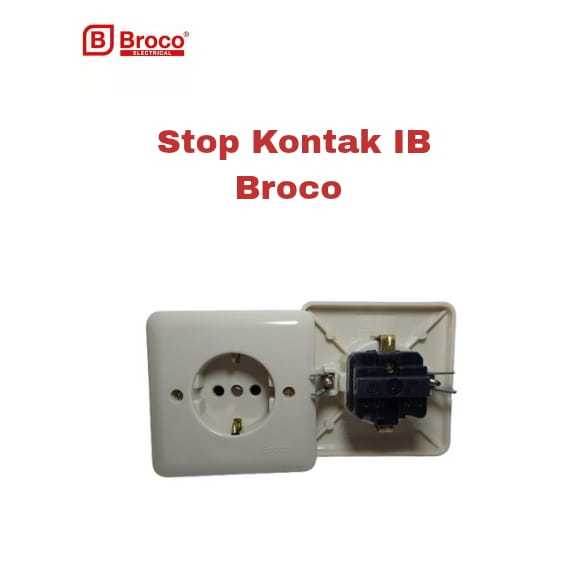 Broco Stop Kontak IB / Tanam Tembok  NEW GEE 5511 U