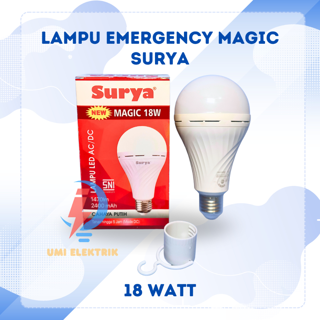Lampu Emergency Lampu Magic Surya 18 Watt