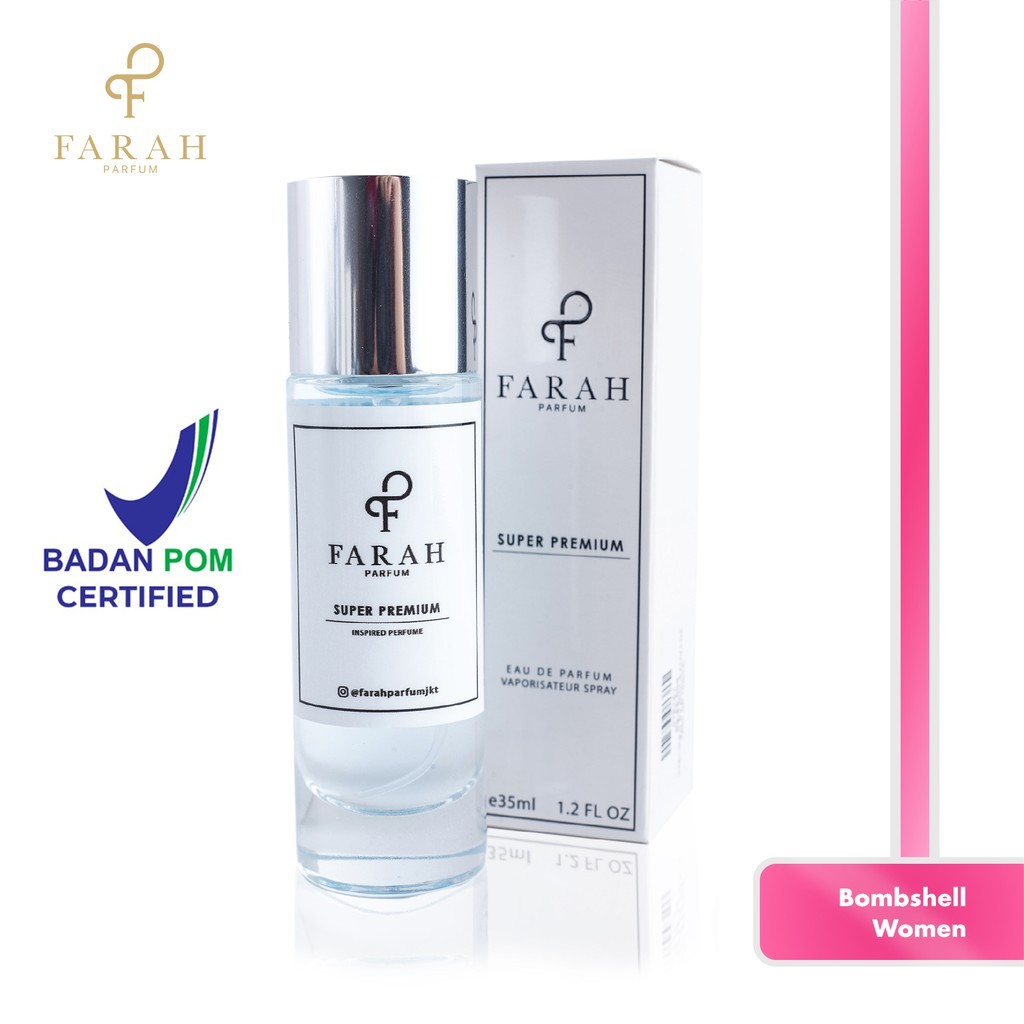 [TERMURAH] Bombshell Women Super Premium by Farah Parfum - Parfume Wanita Tahan Lama - Best Seller N