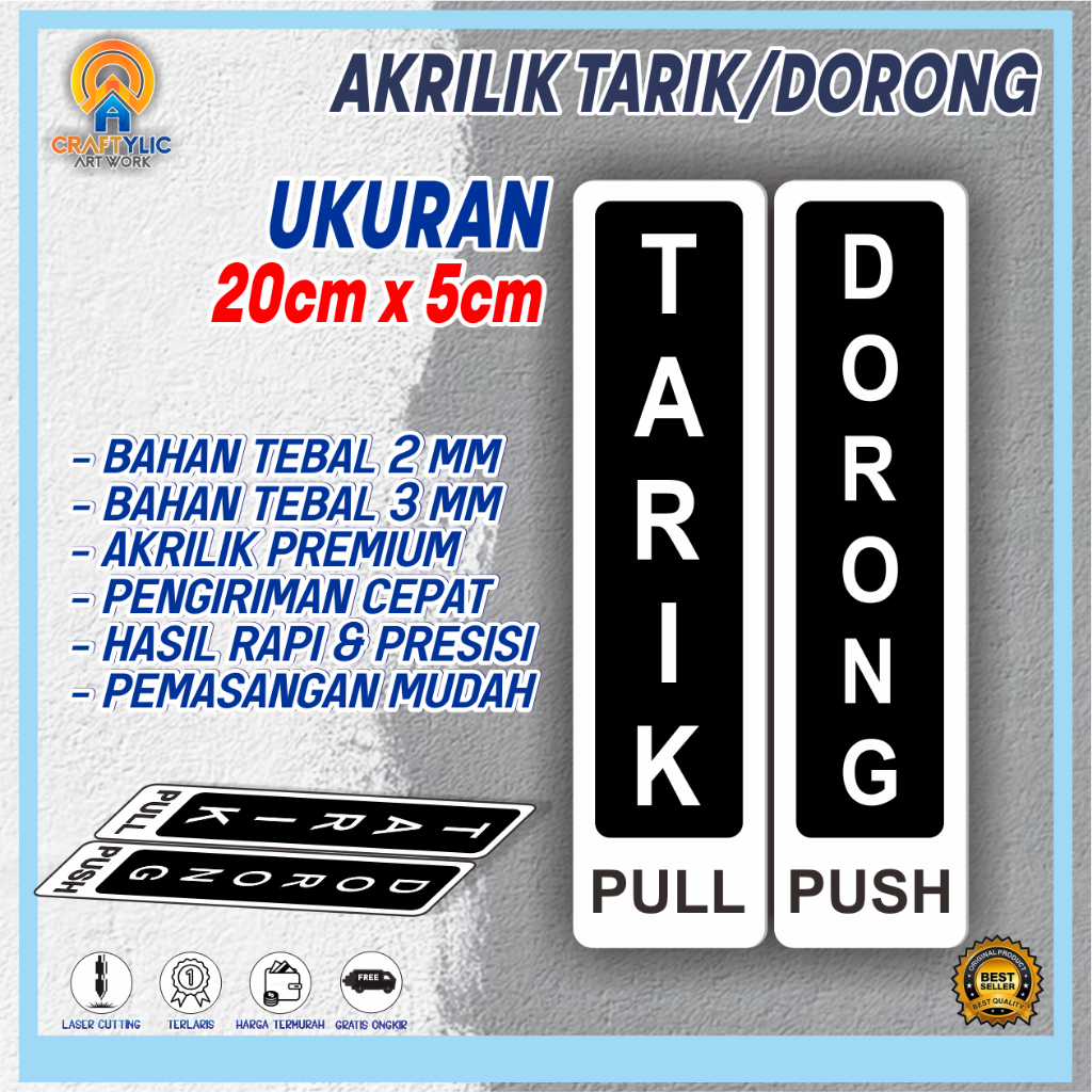 AKRILIK TARIK DORONG PINTU AKRILIK PUTIH SUSU