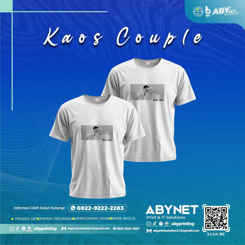 KAOS COUPLE CUSTOM 24S (SATUAN)
