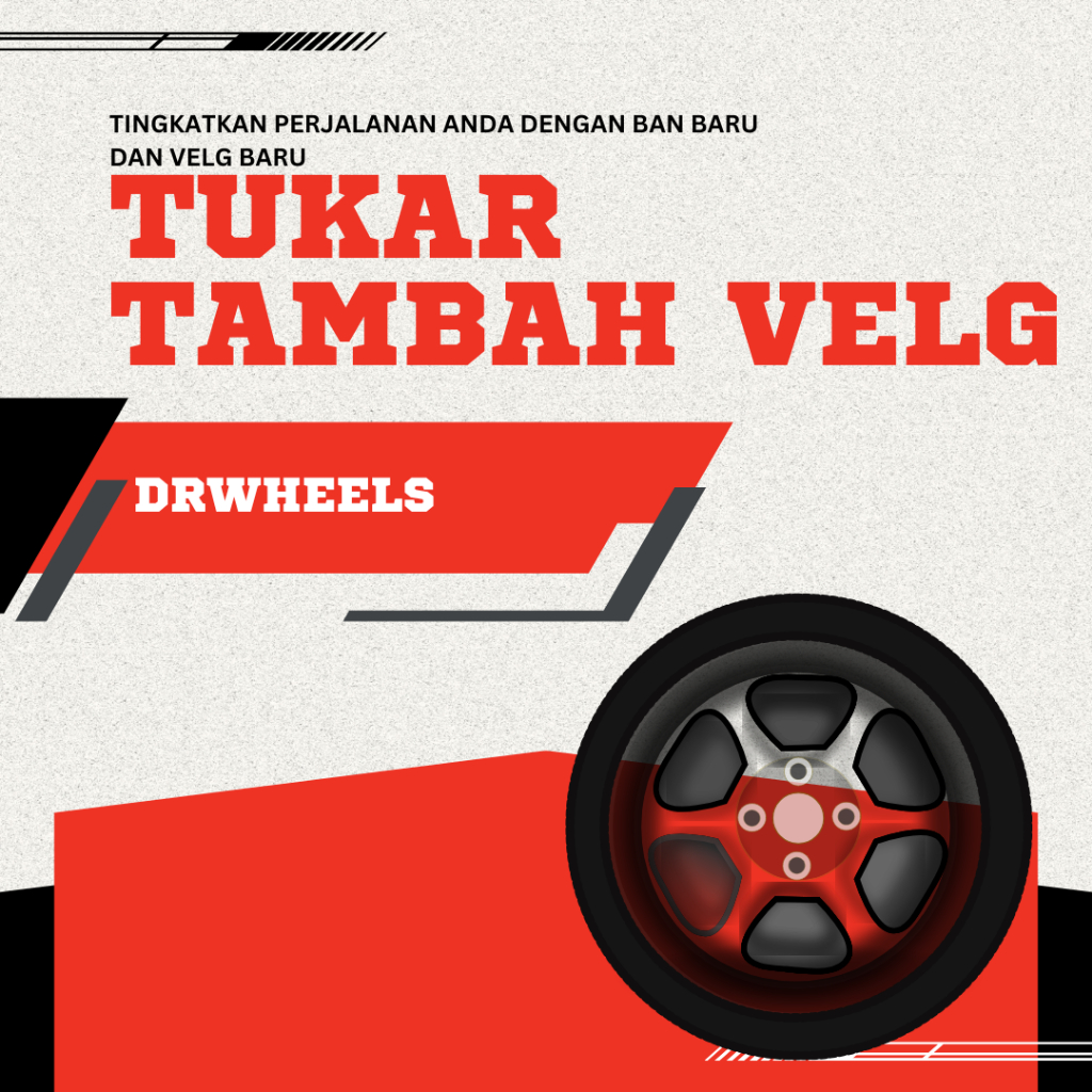 Velg mobil lenso venom 5 ring 18 lebar 9 et0 warna hitam glossy