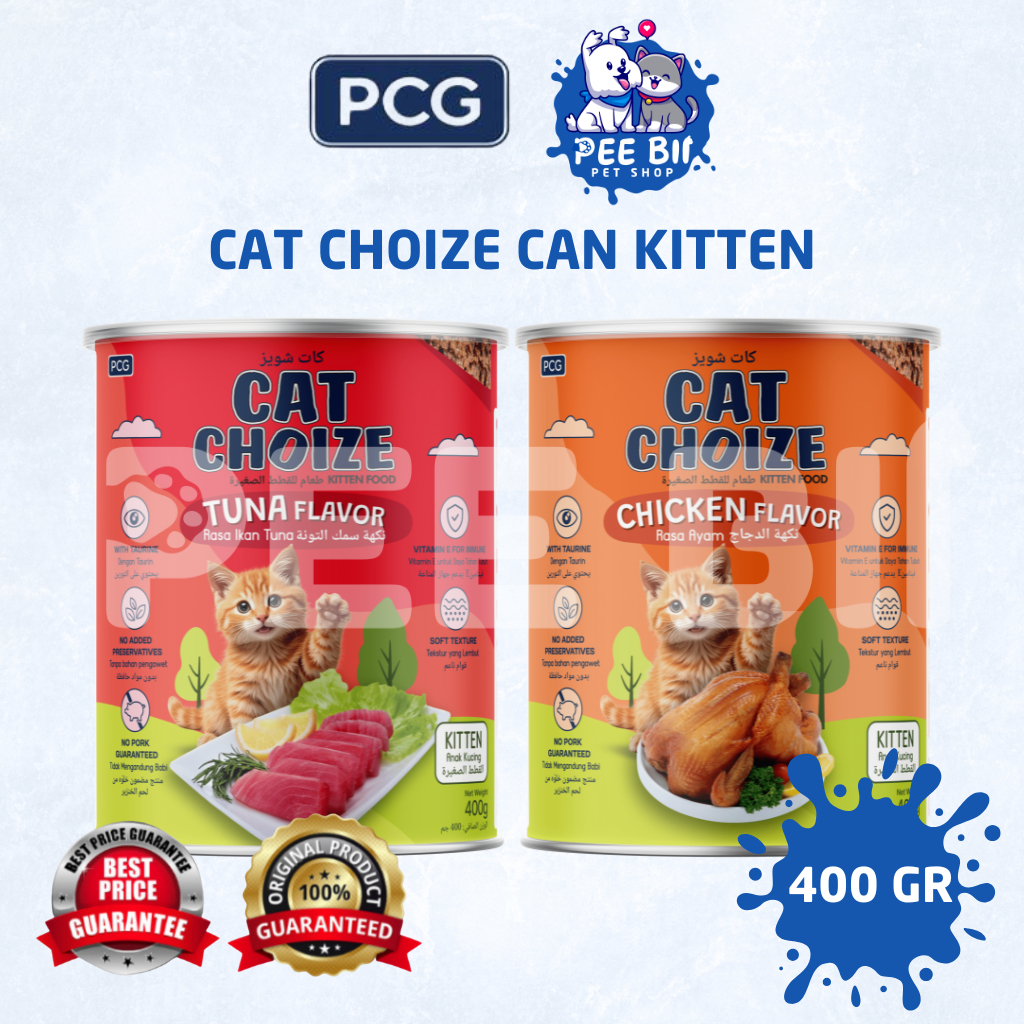 CAT CHOIZE CAN KITTEN 400 GR/ MAKANAN KUCING KALENG BASAH