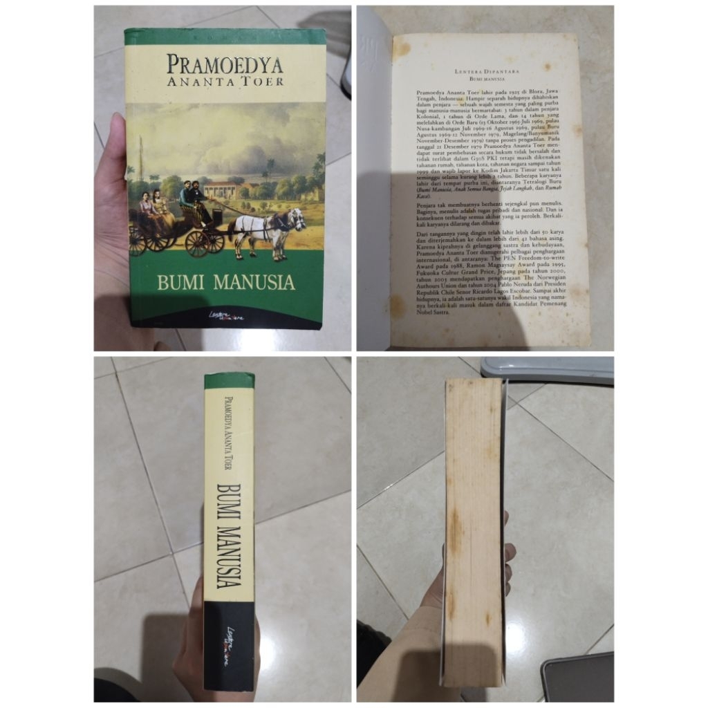 Buku Novel Bumi Manusia - Pramoedya Ananta Toer (ORI)