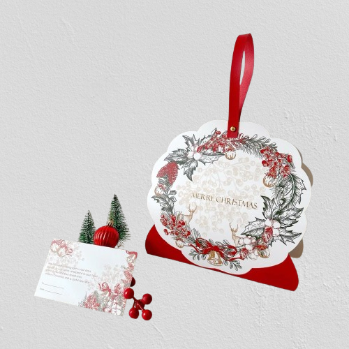 Kotak Hampers Natal Tabung Kardus Parcel Kue Kering Toples Gift Box Packaging Hadiah Christmas Isi 5