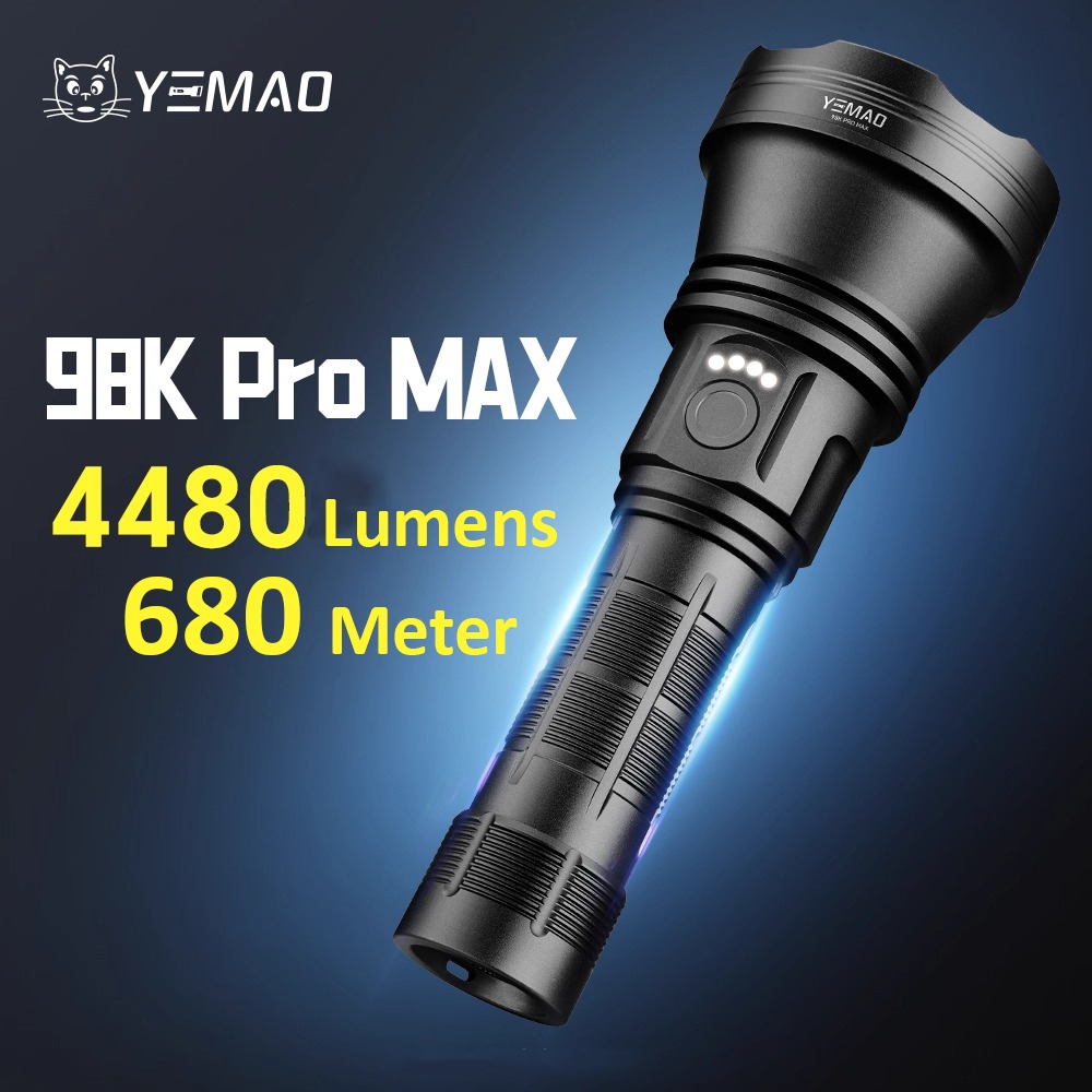 Senter LED YM-98K Pro MAX Super Terang Waterproof
