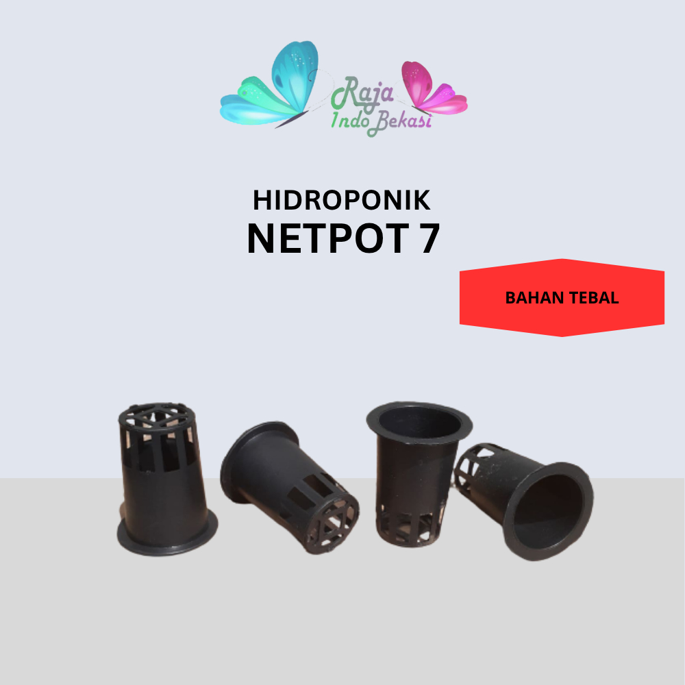 Netpot 7cm Tinggi Hitam Diameter 5cm Tebal - Netpot 7 Cm Hidroponik Grosir Murah - Netpot Tinggi 7 H