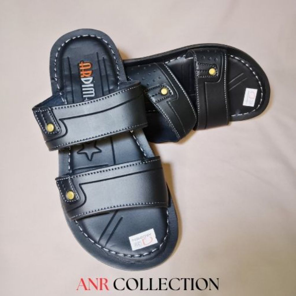 Sandal Tasik Sandal Slop dan Jepit Pria Dewasa Kulit Imitasi Sandal Kasual Size 39 - 43