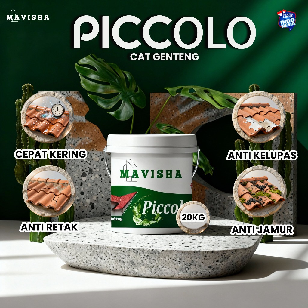 MAVISHA - Cat Genteng 20KG Tahan Hujan dan Tahan Sinar Matahari