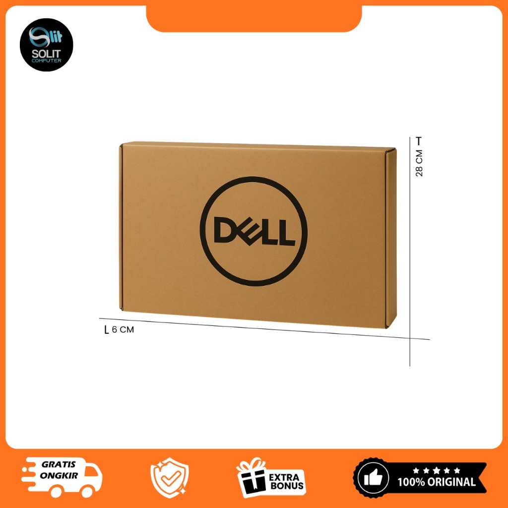 Kardus Bekas Dell Original – Box/Dus Laptop 12–15.6” (Bekas Layak, Packing Aman)