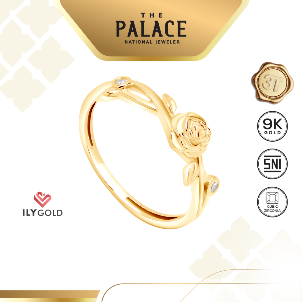 ILY GOLD Love Letter - Rose Ring / Cincin