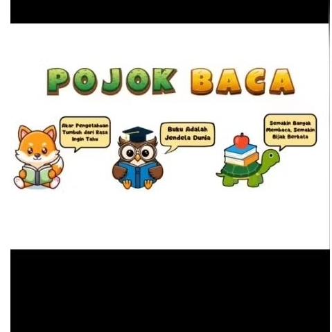 hiasan dinding Pojok Baca